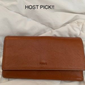 FOSSIL Logan RFID Flap Clutch Wallet